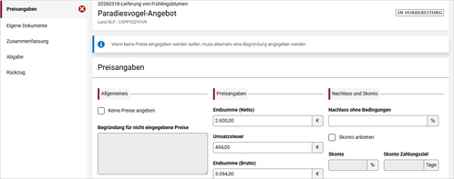 Preisangaben im Angebotsbereich mit Infohinweis. Preisangaben im Angebotsbereich mit Infohinweis.