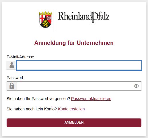 Neues Anmeldeverfahren auf dem Vergabemarktplatz RLP für Unternehmen Neues Anmeldeverfahren auf dem Vergabemarktplatz RLP für Unternehmen.